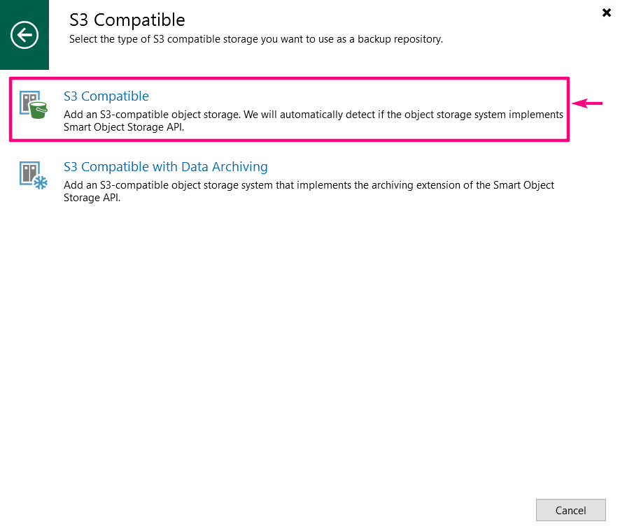 Использование S3-хранилища в Veeam 4 veeam4